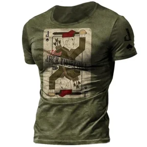 T-shirt raz du cou vintage homme