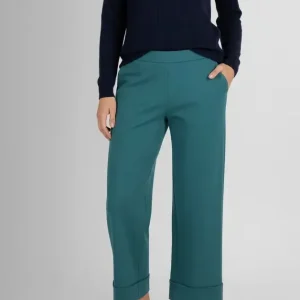 Pantalon Roma Jambe Large – Couleurs Vibrantes Viscose Fluide – Made in Italy 38-44